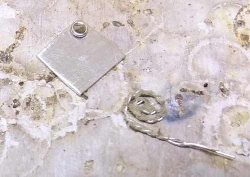 Judy Larson's Tiny Silver Charms part 1 - , Contemporary Wire Jewelry, How To Punch Holes, Hole Punching, Punch A Hole, Texturing, Butane Torch, Soldering, Solder, tiny charms